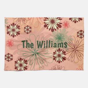 Linge De Cuisine Écran personnel floral