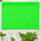 Linge De Cuisine Écran vert néon moderne brillant solide cool simpl (Plié)