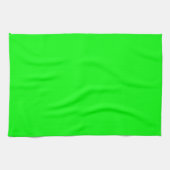 Linge De Cuisine Écran vert néon moderne brillant solide cool simpl (Horizontal)