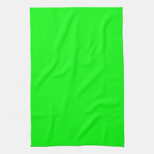Linge De Cuisine Écran vert néon moderne brillant solide cool simpl (Vertical)