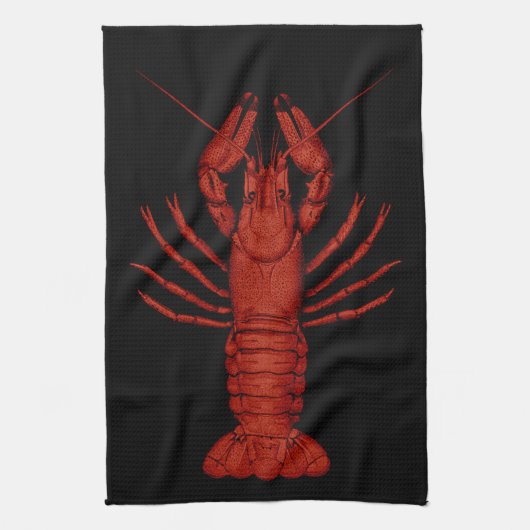 Linge De Cuisine Écrevisses (Vertical)