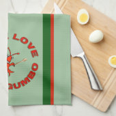 Linge De Cuisine Écrevisses de gombo d'amour de paix (Quart Plié)