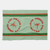 Linge De Cuisine Écrevisses de gombo d'amour de paix (Horizontal)