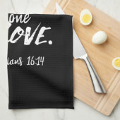 Linge De Cuisine Écriture d'Amour Inspirationnelle - 1 Corinthiens (Quart Plié)