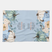 Linge De Cuisine Écriture de Thanksgiving Nom de famille Typographi (Horizontal)