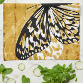 Linge De Cuisine Écriture dorée et papillon (Plié)