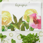 Linge De Cuisine Écriture Florale Romains 8:28 (Plié)