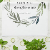 Linge De Cuisine Écriture Tea-Towne | Philippiens 4:13 (Plié)