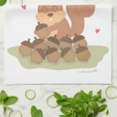 Linge De Cuisine Écrous mignons d'écureuil au sujet de vous humour (Plié)