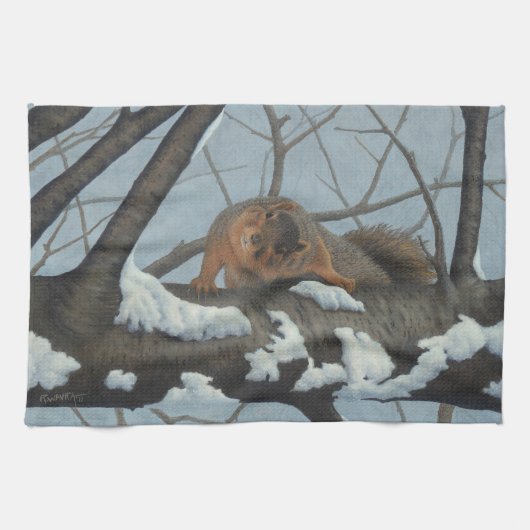 Linge De Cuisine Écureuil (Horizontal)