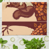 🐿️ Linge de Cuisine Écureuil d'Automne – Torchon  (Plié)