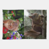 Linge De Cuisine Écureuils mignons (Horizontal)