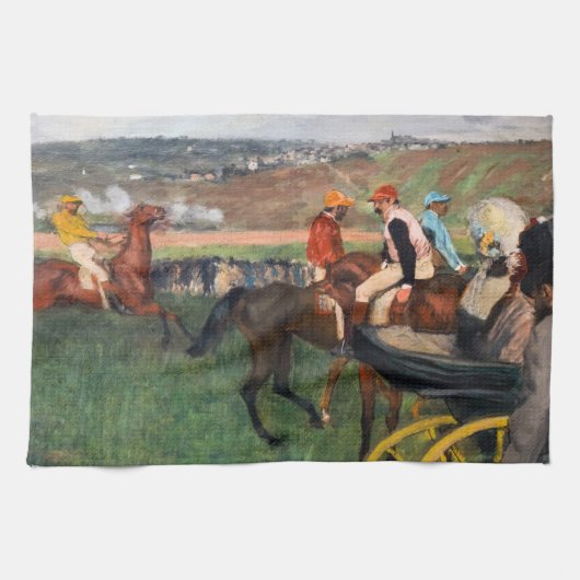 Linge De Cuisine Edgar Degas - Aux courses (Horizontal)