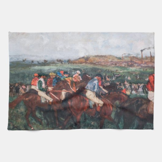 Linge De Cuisine Edgar Degas - Course de gentlemen (Horizontal)