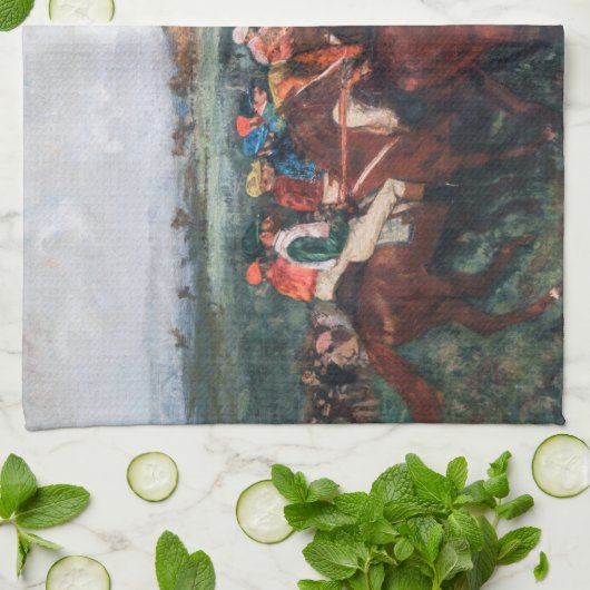 Linge De Cuisine Edgar Degas - Course des hommes (Plié)