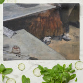 Linge De Cuisine Edgar Degas - Dans un café / L'Absinthe (Plié)