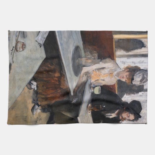 Linge De Cuisine Edgar Degas - Dans un café / L'Absinthe (Horizontal)