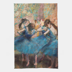 Linge De Cuisine Edgar Degas - Danseuses en bleu