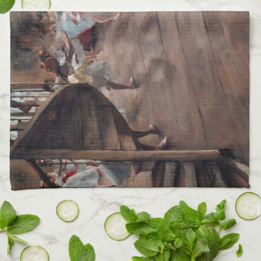 Linge De Cuisine Edgar Degas - La répétition (Plié)