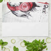 Linge De Cuisine Edgy Halloween joli crâne (Plié)