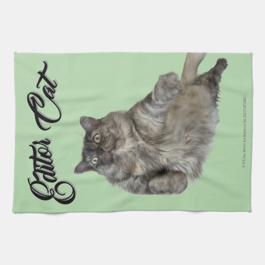 Linge De Cuisine Editor Cat by RoseWrites Kitchen Towel (Horizontal)