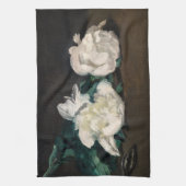 Linge De Cuisine Edouard Manet - Branche des pivoines blanches, sec (Vertical)