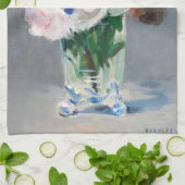 Linge De Cuisine Edouard Manet - Fleurs dans un Vase de Cristal (Plié)