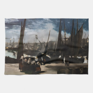 Linge De Cuisine Edouard Manet - Le Port de Boulogne au clair de lu
