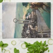 Linge De Cuisine Edouard Manet - Les courses à Longchamp (Plié)