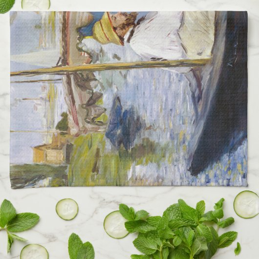 Linge De Cuisine Edouard Manet - Monet dans son Studio Boat (Plié)