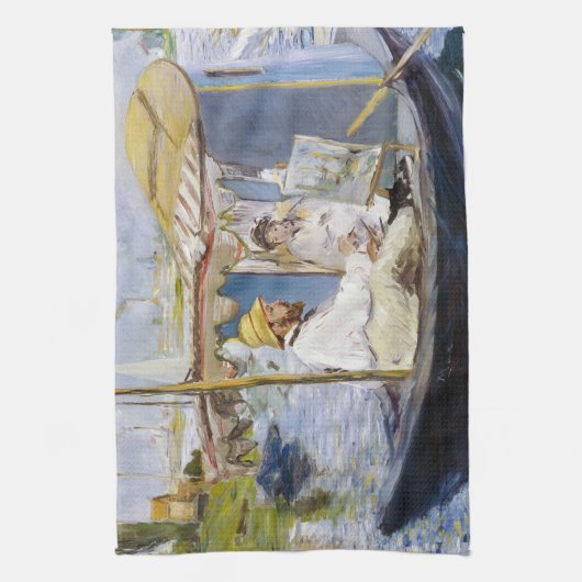 Linge De Cuisine Edouard Manet - Monet dans son Studio Boat (Vertical)
