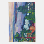 Linge De Cuisine Edvard Munch - Fumée de train (Vertical)