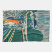 Linge De Cuisine Edvard Munch - Les filles sur le pont, Lithographe (Horizontal)