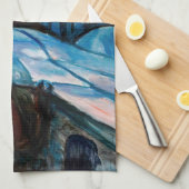 Linge De Cuisine Edvard Munch - Nuit étoilée 1922 (Quart Plié)