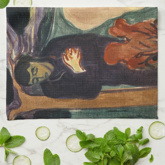 Linge De Cuisine Edvard Munch - Séparation (Plié)