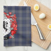 Linge De Cuisine Edwards Family Crest et Tartan (Quart Plié)