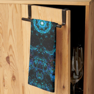 Linge De Cuisine Effet Aqua Kaleidoscope,
