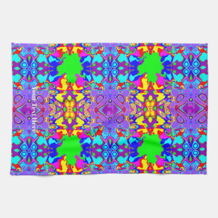 Linge De Cuisine Effet de miroir inspirant motif d'art abstrait