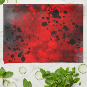 Linge De Cuisine Effet peinture vaporisateur amusant Tea Towel