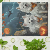 Linge De Cuisine Éffrayant américain Eskimo Halloween (Plié)