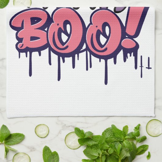 Linge De Cuisine Effrayant Boo (Plié)