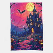Linge De Cuisine Éffrayant Halloween Haunted Mansion Art (Vertical)