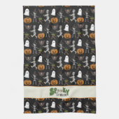 Linge De Cuisine Éffrayant saison Black Halloween Motif (Vertical)