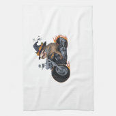 Linge De Cuisine Éffrayant Sloth Motorcycle Ride Halloween Biker Fu (Vertical)