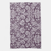 Linge De Cuisine Éggplant Purple Damask (Vertical)