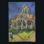 Linge De Cuisine Eglise à Auvers-sur-Oise par Vincent van Gogh<br><div class="desc">L'église d'Auvers par Vincent van Gogh est une peinture architecturale de post impressionnisme d'art vintage. Vue extérieure d'une église aux vitraux et personnage se dirigeant vers la Chapelle par un chemin pavé. À propos de l'artiste : Vincent Willem van Gogh (1853-1890) fut l'un des peintres Post impressionnistes les plus célèbres...</div>