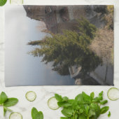 Linge De Cuisine Église de St Jovan sur le lac Ohrid, Macédoine (Plié)