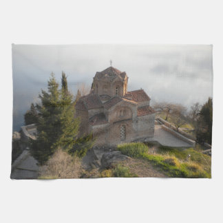 Linge De Cuisine Église de St Jovan sur le lac Ohrid, Macédoine