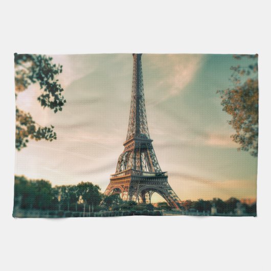 Linge De Cuisine Eiffel tour lancer oreiller (Horizontal)