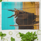 Linge De Cuisine Eland Antelope Animal Afrique du Sud ZA (Plié)